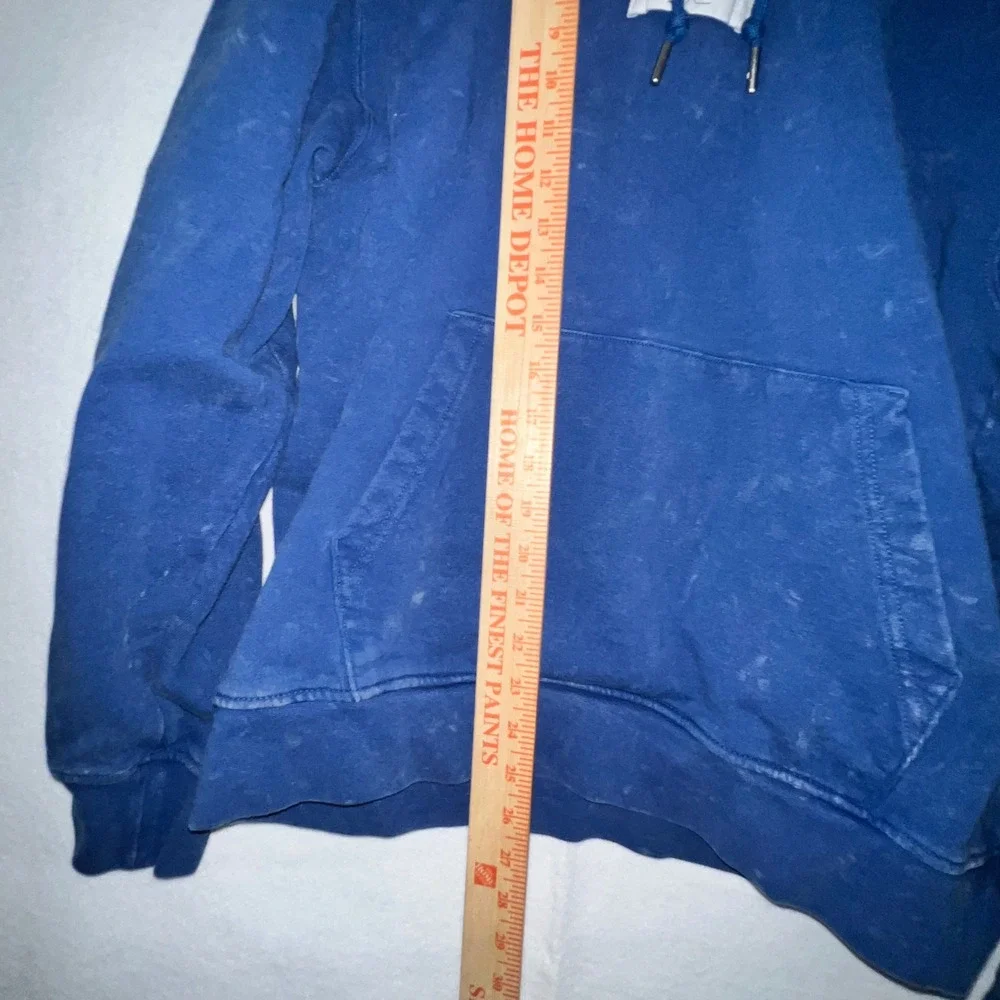 Jordan Hoodie L Flight Pullover Sweatshirt Jump Man Acid Wash Blue